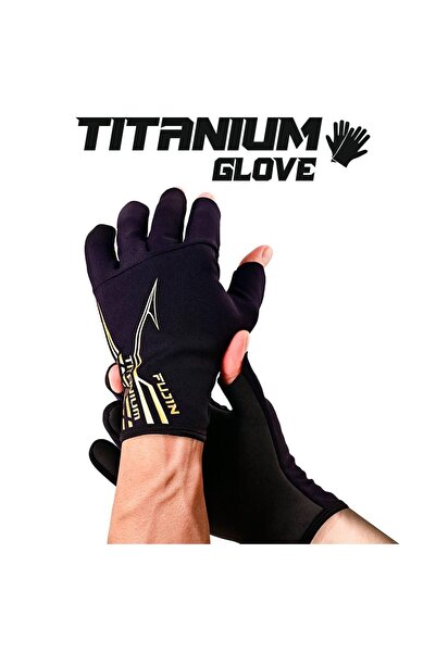 Fujin Pro Angler S24 Titanium Eldiven Black Gold S/M