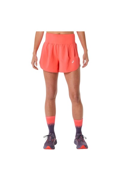 Asics Pantaloni scurți de alergare pentru femei Road 3.5 In SS 2025-Corai-L