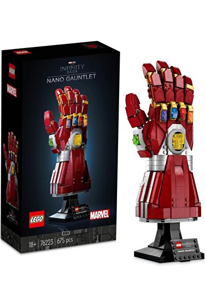 LEGO 76223 Super Heroes Marvel Nano Gauntlet, Iron Man Model with Infinity St...