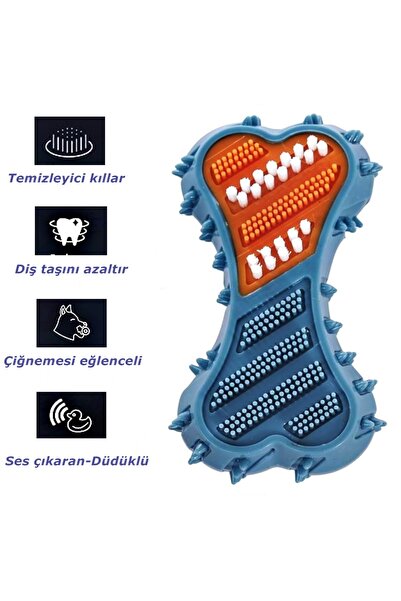M-PETS Sesli Ağız Ve Diş Bakımı Kemik Köpek Oyuncağı