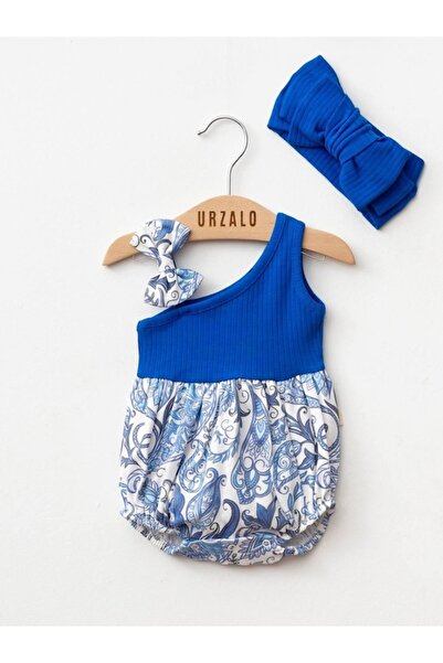 URZALO Baby Girl Jumpsuit (with Hair Band as a Gift)