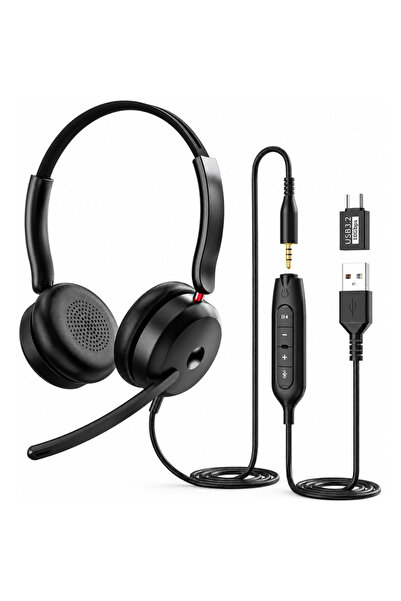 Velixo Căști pentru centre de contact cu microfon, circumaurale, cu reducere ...