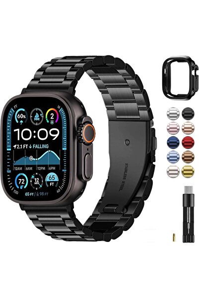 Fullmosa Metal Kordon ve Kasa Koruma Seti 49mm – Apple Watch Ultra 3 / Ultra ...