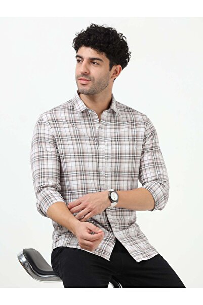 THE SOUTHZ Oxford Check Full Sleeve Shirt