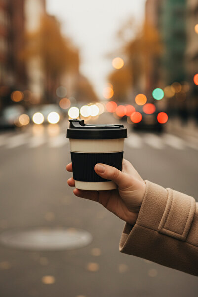QLUX IDEAS Premium 450ml Coffee Cup - Bpa Free 5 No Pp Plastic, Double Layere...
