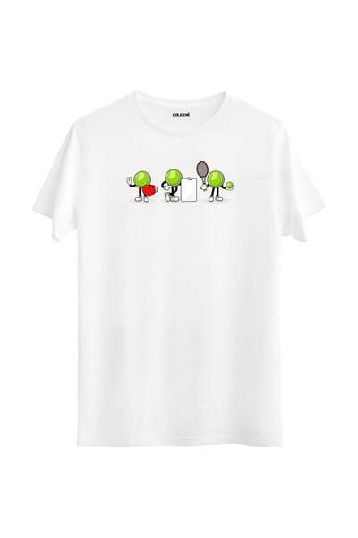 Colermi Cute Tennis Ball Characters Printed Unisex T-Shirt