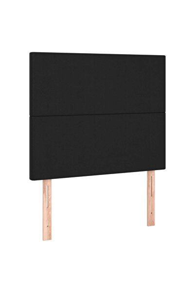 vidaxl Tăblie de pat neagră 100x5x118/128 cm piele ecologică