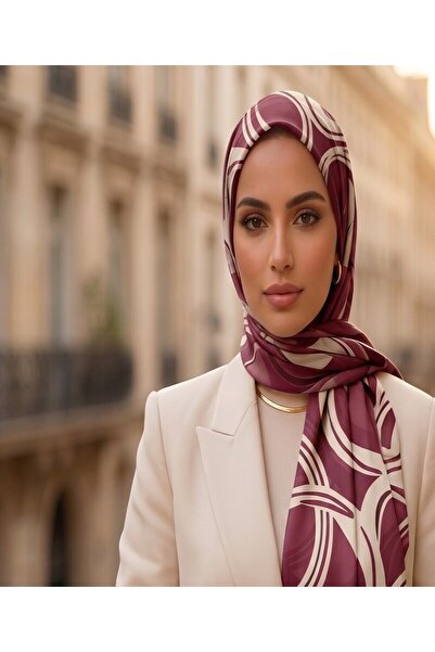 Sisley وشاح حرير ساتان-2042-90*90