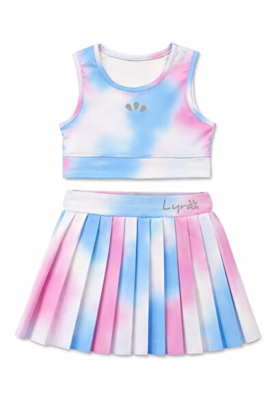 Bebella&Baby Lyrax Baskılı Kız Çocuk Desenli Pileli Etekli Bikini Mayo Takımı...