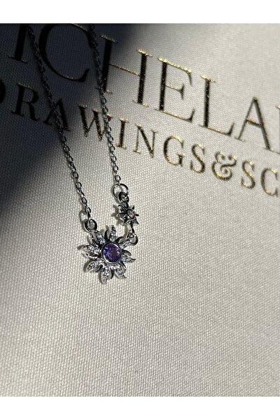 IrazErezJewelry Çelik Taşlı Rapunzel Güneş Kolye