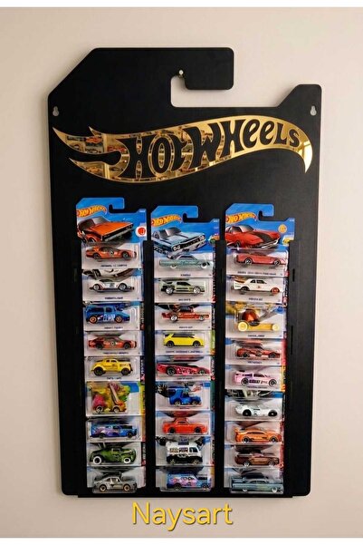 ART NAYS Hotwheels temalı Gold edition Kartonet saklamalı 30 arabalik sergile...