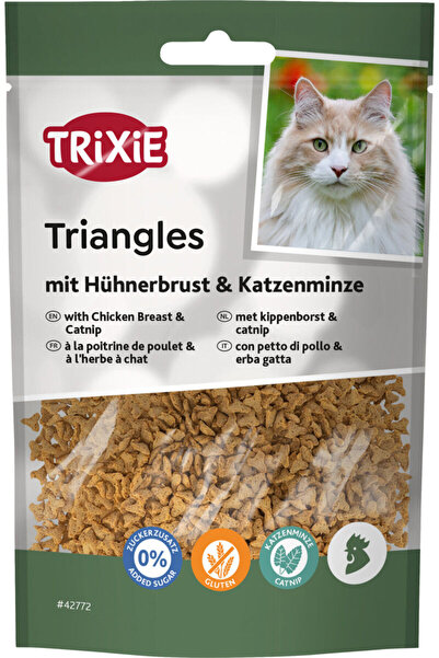 Trixie Recompense Cu Piept De Pui Si Catnip 50G