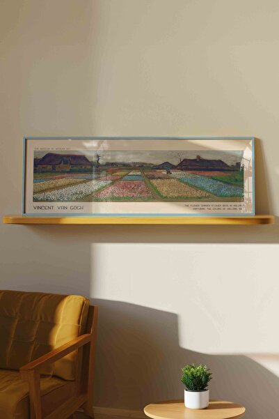 Buka Shops Vincent van Gogh Hollanda Çiçek Bahçesi Panoramik Çerçeveli Tablo