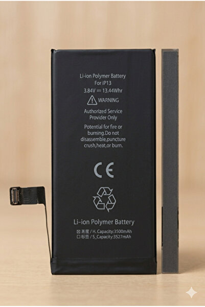JCID iPhone 13 Güçlendirilmiş Batarya Pil 3500 mAh - Li-ion Polymer Tam Uyumlu