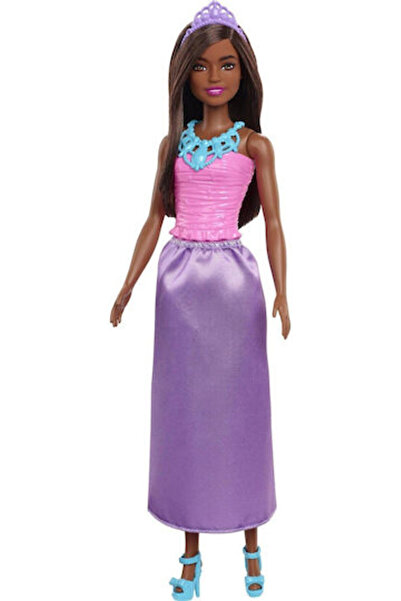 Barbie Μωβ Φόρεμα Κούκλα Σκουρόχρωμη Κούκλα Dreamtopia για 3+ ετών