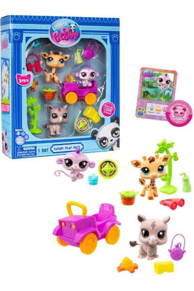 Basic Fun Μικροσκοπικό Παιχνίδι Πρωτοτυπίας Littlest Pet Shop (Διάφορα Σχέδια)