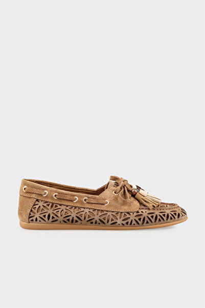Elle Shoes Naturel Deri Kadın Günlük Ayakkabı
