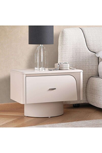 PAN HOME Gianna Nightstand - Matt Apricot