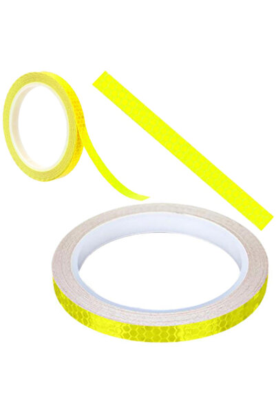 OEM Banda Reflectorizanta, 8 Mx1 cm, Adeziva, PVC, Galbena, Universala, Mater...