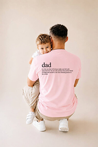 genosha Father's Day Gift, Father-Child Combination, 100% Cotton Oversize T-S...