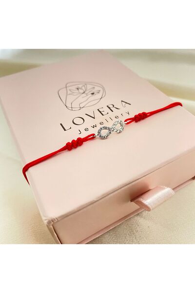 Lovera Jewellery 925 Ayar Gümüş Sertifikalı Sonsuzluk Şans ve Sevgili Bilekliği