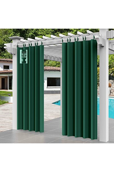 OEM Outdoor Curtain Waterproof UV Windproof Privacy – Green 132x275cm