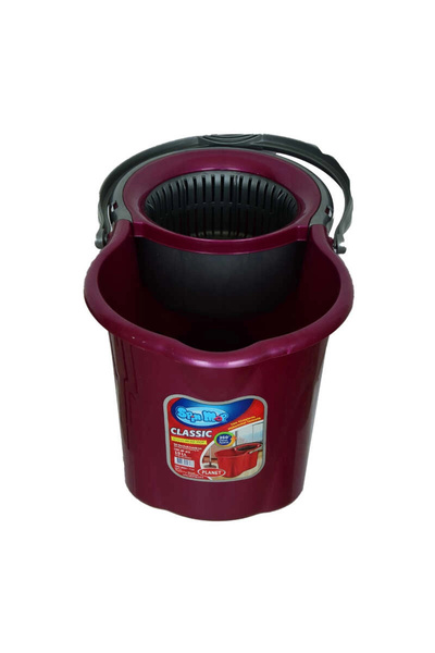 Genel Markalar Spin Mop Temizlik Seti 360 Derece Döner Başlıklı Kova+Mop+Pasp...