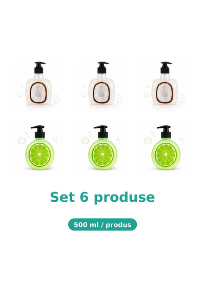 Tasty Set 6 Produse Tasty, Mix 3x Cocos, 3x Lime