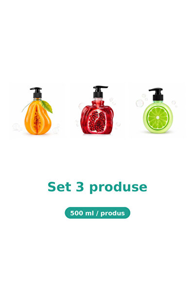 Tasty Set 3 Produse Tasty, Mix Pepene Galben, Rodie, Lime