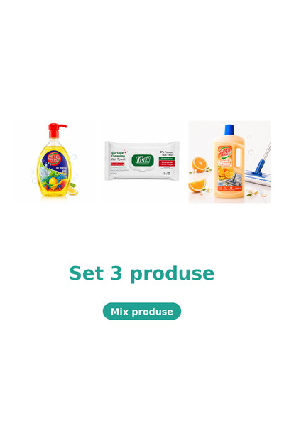 Fibril Bucatarie Complet, Set 3 Produse: Lamaie, Green, Portocala