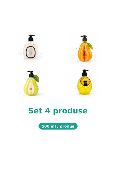 Tasty Set 4 Produse Tasty, Mix Cocos, Pepene Galben, Pere, Ananas