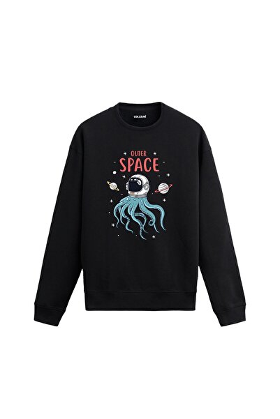 Colermi Sweatshirt with Astronaut and Octopus Figures