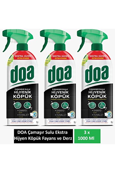 Doa Çamaşır Sulu Hijyenik Köpük Fayans ve Derz Temizleyici Ekstra Hijyen 1 Lt...
