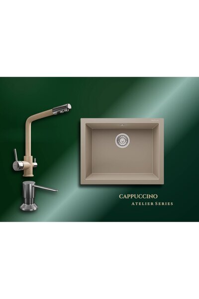 RealStone Cappuccino Atelier Series Gordion 60 K012 & Abant Premium Mutfak Ko...