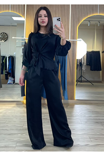 Butik Kadın Volanlı Saten Takım