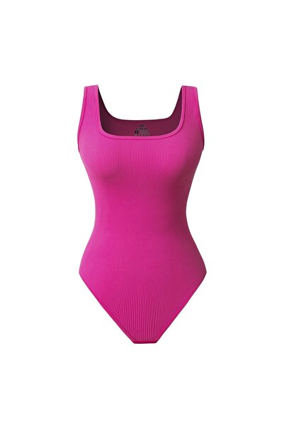 OEM Body pentru femei cu bretele modelatoare Basic Casual de antrenament Roz S