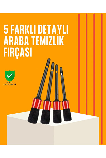 ARMÜZ 5 Pieces Brush Set for Car Cleaning