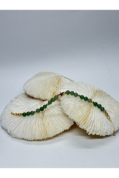 gemsartdeco Green Agate Natural Bracelet