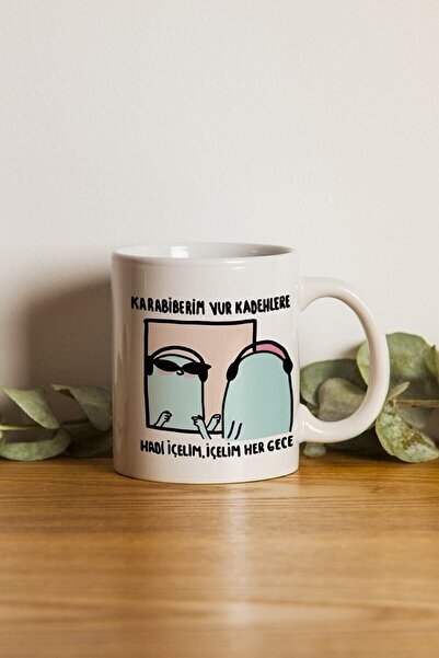 D&Y GAUDERY Porcelain - Karabiberim Motto Mug Cup - Machine Washable9056502