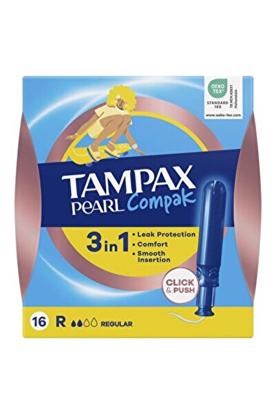 TAMPAX Pearl Compak Tampon Reg/Normal 16'Lı