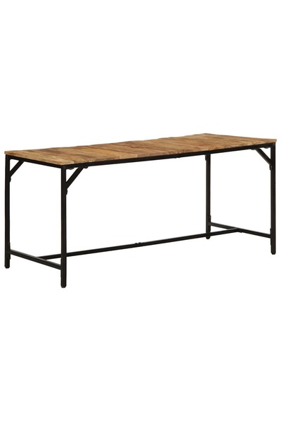 vidaxl Masa de sufragerie 160x80x75 cm lemn masiv Mango brut