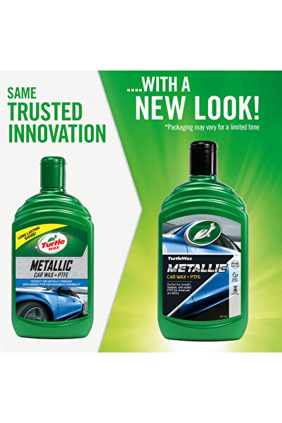 Turtle Wax شمع سيارات معدني مع PTFE لحماية طويلة الأمد ولمعان فائق للطلاء الم...