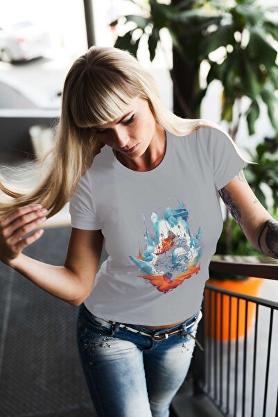 iLovePrints Surrealistic Abstract Art with Man's Portrait Tshirt