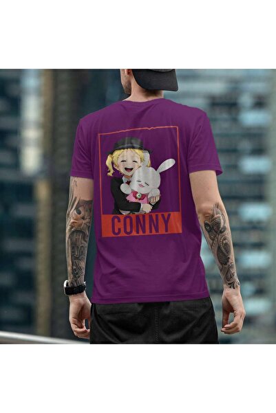 iLovePrints Happy Cartoon Character with Bunny Tshirt