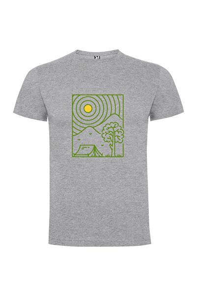 iLovePrints Tent & Trees Outdoors Tshirt
