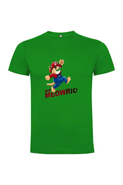 iLovePrints Mario Meow Cap Tshirt