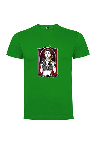 iLovePrints Gunsmoke Femme Fatale Tshirt