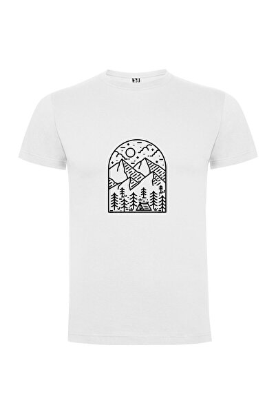 iLovePrints Mountain Monochrome Marvel Tshirt