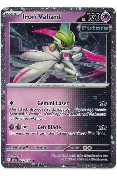 Pokemon Iron Valiant [Cosmos Holo] # 79 - Temporal Forces - Kart (Mint)