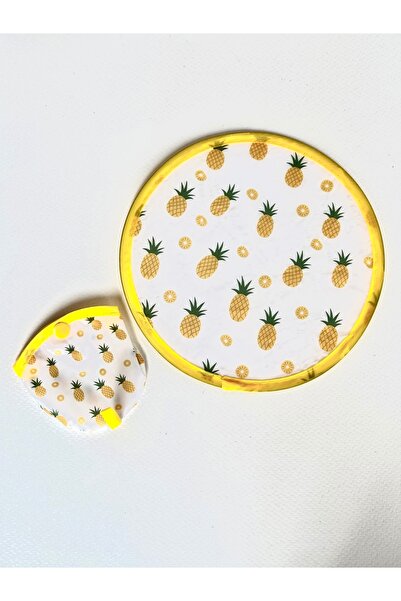 MOJOCALE Ananas Katlanabilir Kılıflı Yelpaze - Çantalı 21X21